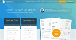 Desktop Screenshot of factuurmaken.nl